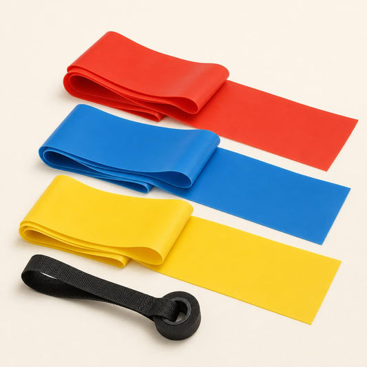 Bandas elásticas largas con anclaje de puerta Pesa Libre